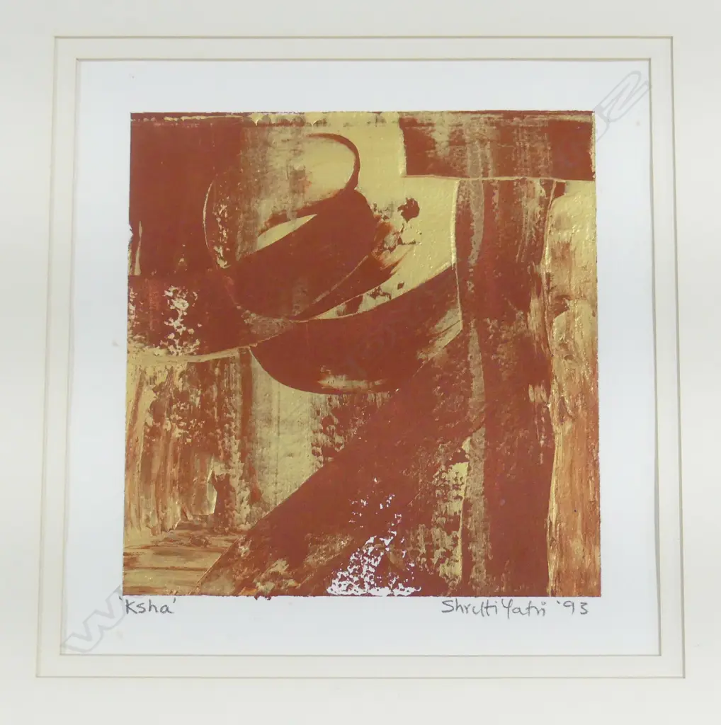 SHRUTI YATRI 'KSHA' ACRYLIC '93 270x260mm Image 1++