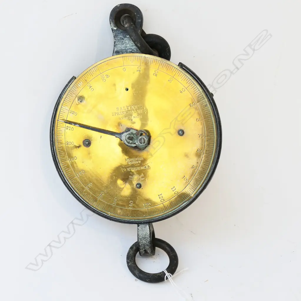 LG ANTIQUE SALTER SPRING BALANCE SCALES 205mm dia Image 1++