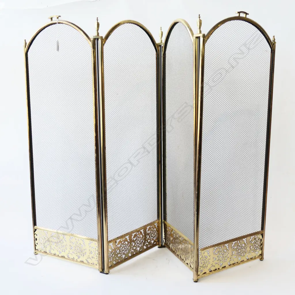 BRASS FIRE SCREEN H830mm Image 1++