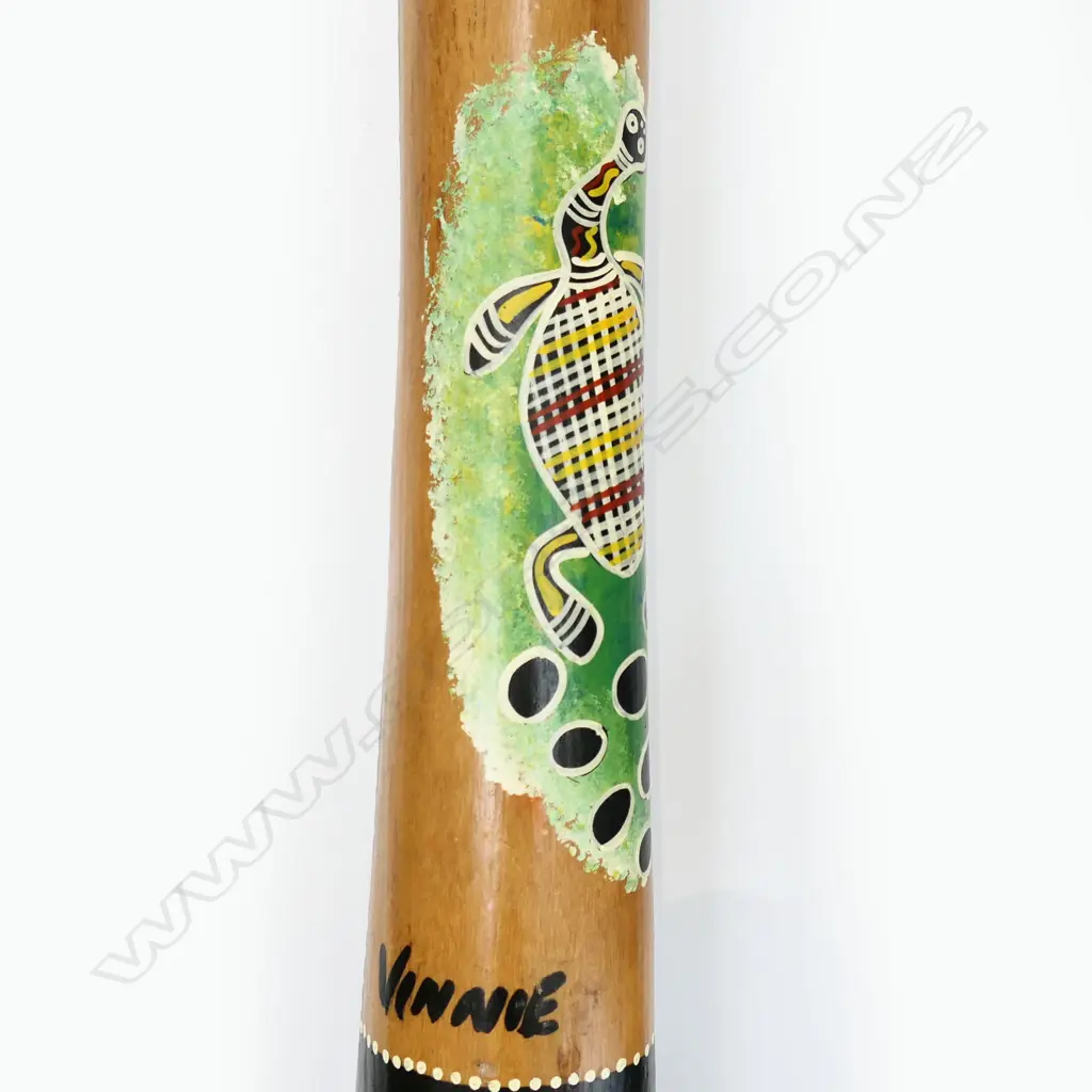 ABORIGINAL DIDGERIDOO L1360MM SIGNED VINNIE Image 1++