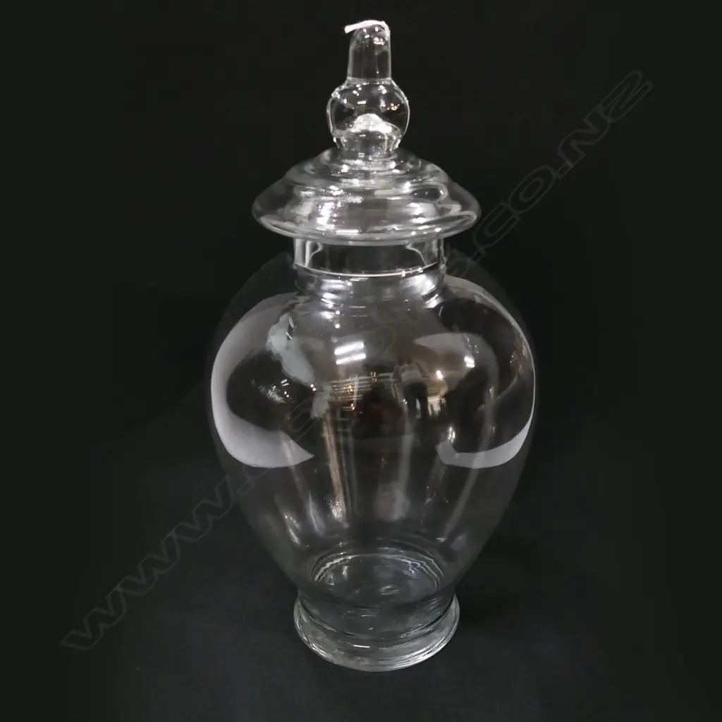 LG LIDDED GLASS JAR H.390mm Image 1++