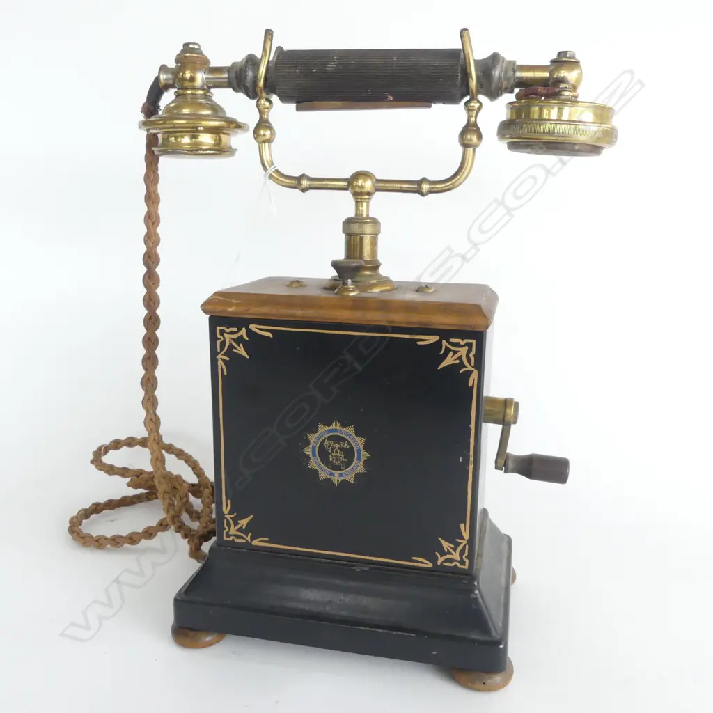 VINTAGE CRANK HANDLED ERRICSON  DESK TELEPHONE H320MM Image 1++