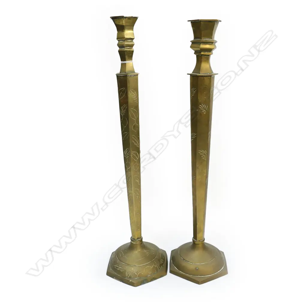 PR BRASS CANDLESTICKS H.485mm Image 1++