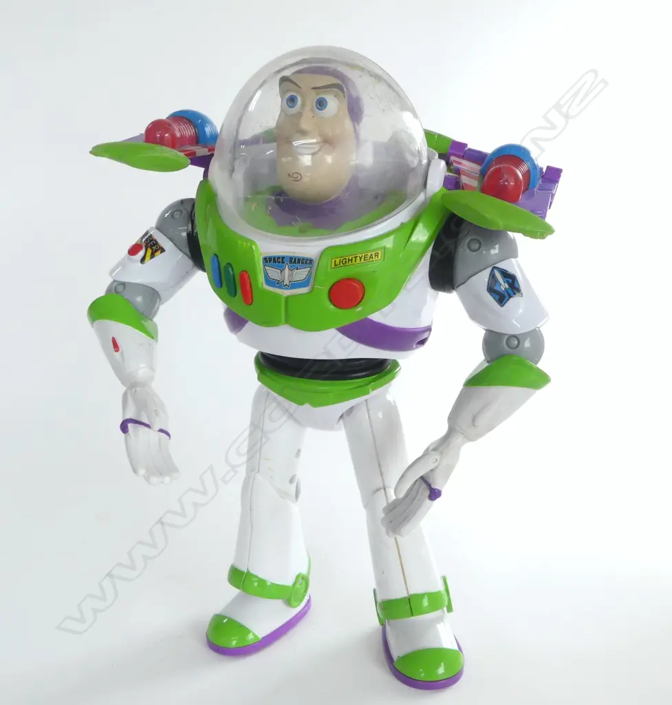 BUZZ LIGHTYEAR 'TOY STORY' TALKING MODEL, H.320mm, not working, needs batteries? Image 1++