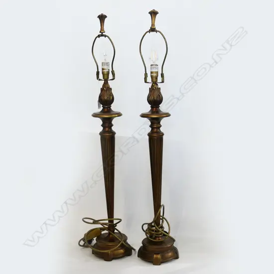 PR GOLD RESIN LAMPS (NO SHADES) H.860mm