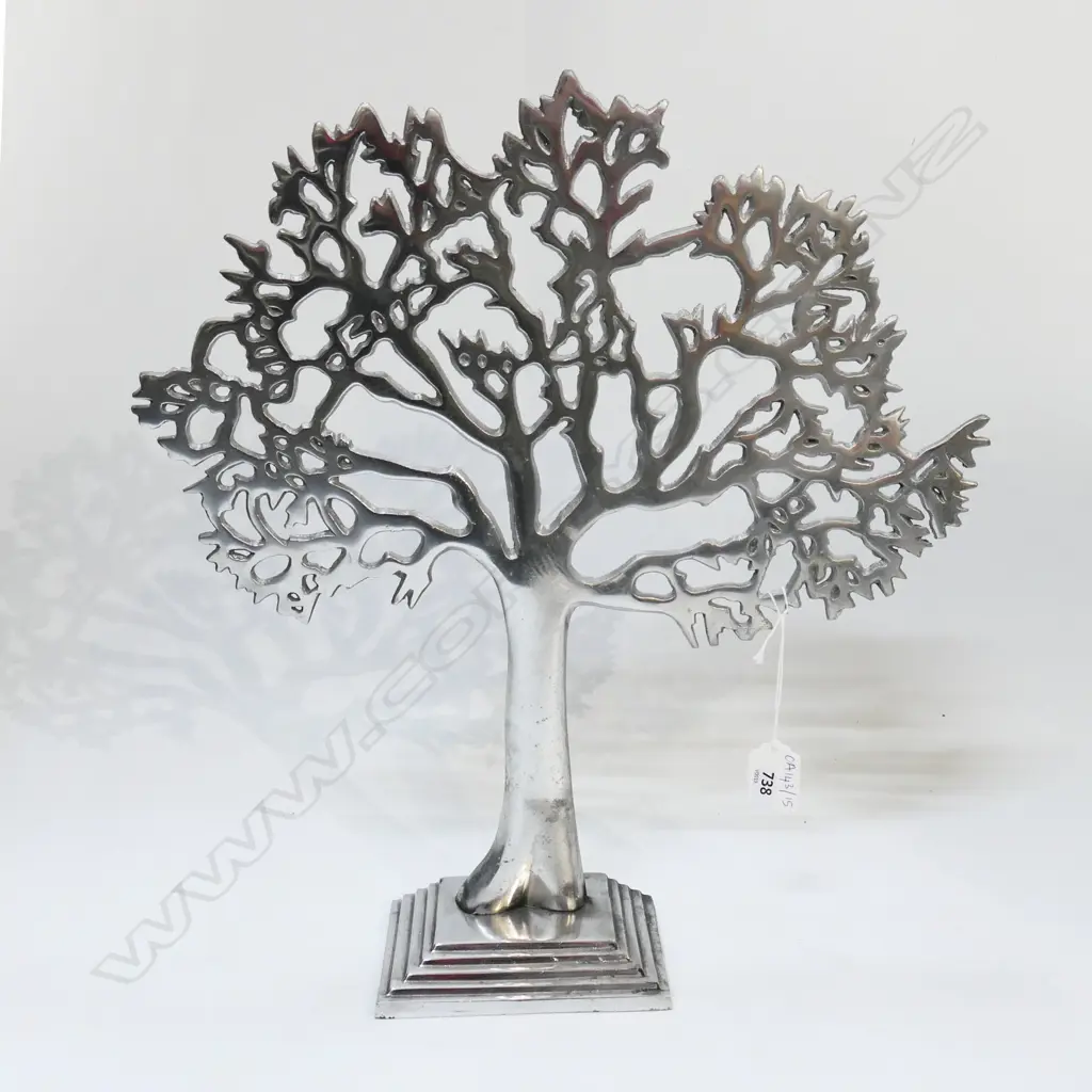 SILVER METAL TREE H.400mm Image 1++