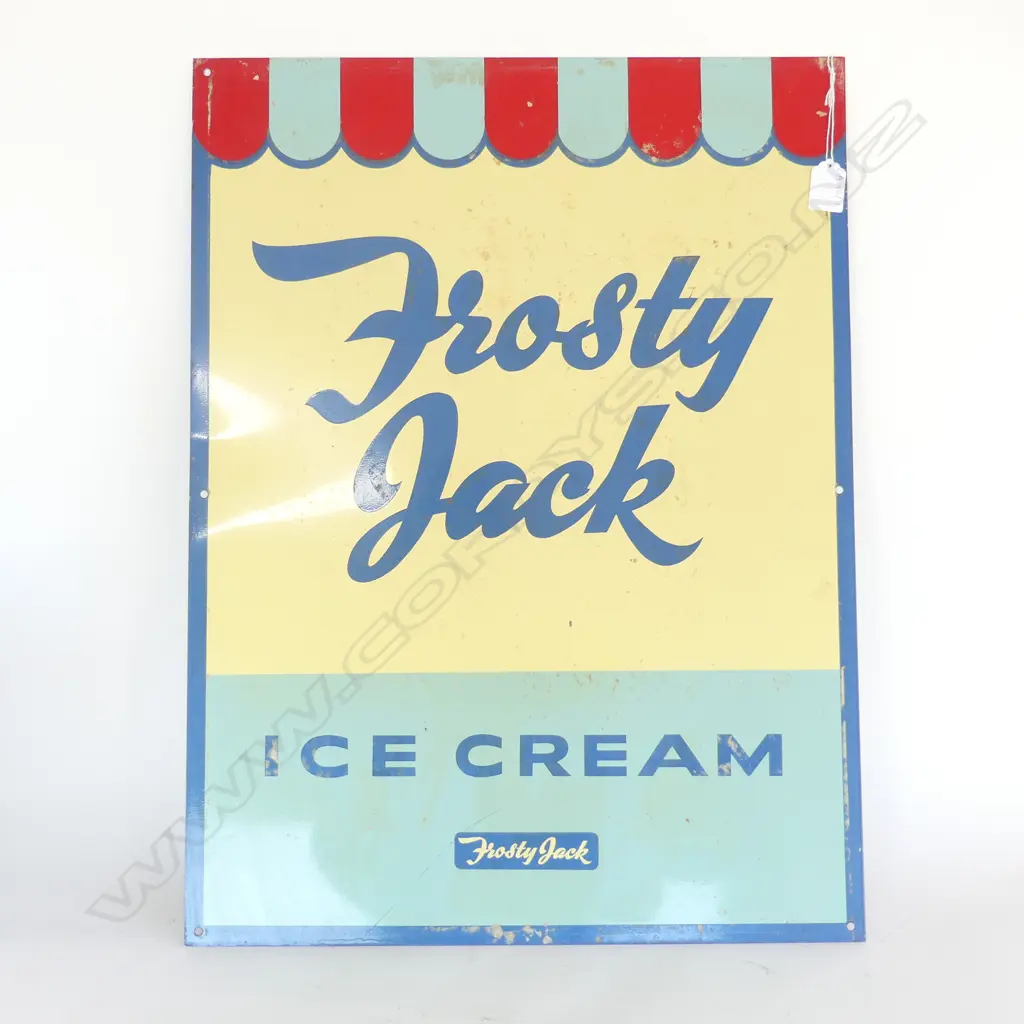 METAL SIGN 'FROSTY JACK ICE CREAM' 610x460mm Image 1++