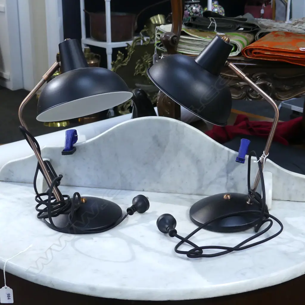 PR CONTEMPORARY BLACK METAL LAMPS H.350mm Image 1++