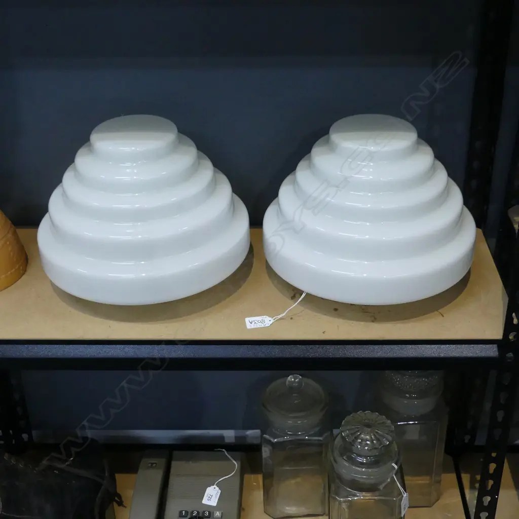 PR LG DECO BEEHIVE SHAPED GLASS LIGHT SHADES 300mm dia Image 1++