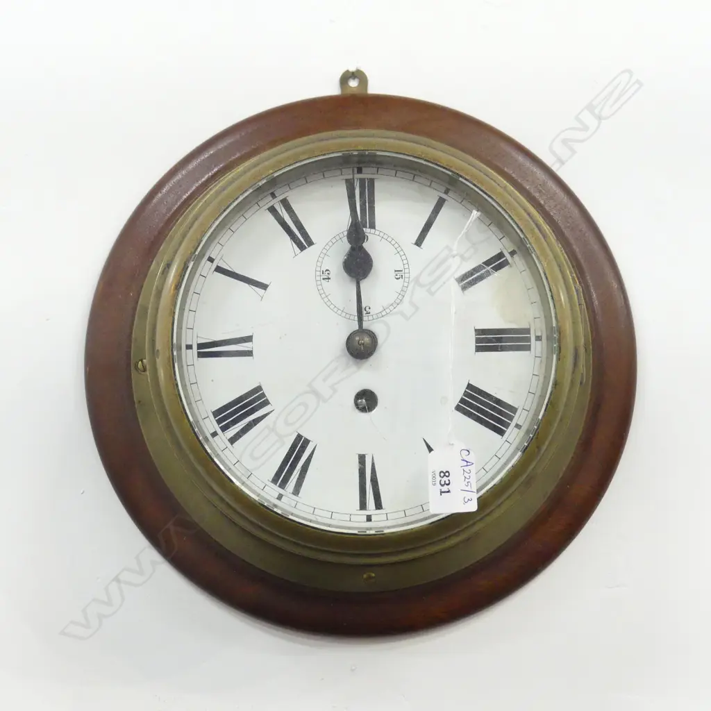 VINTAGE SHIPS CLOCK 280mm dia Image 1++