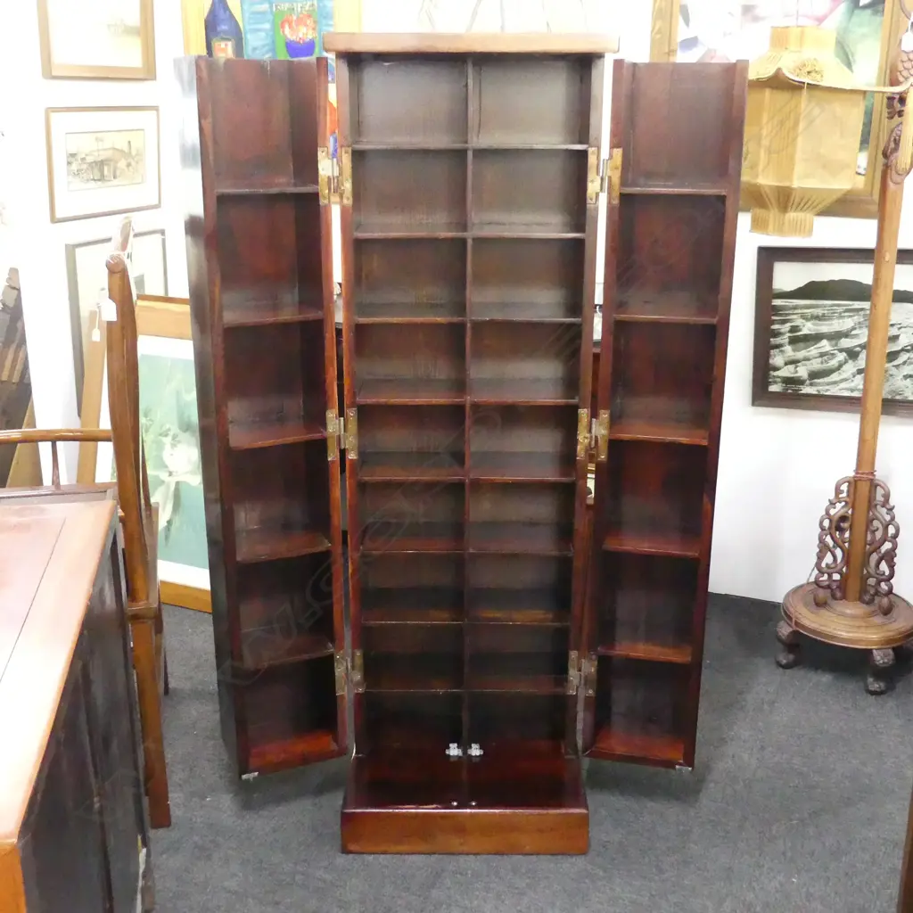 TALL ORIENTAL MEDIA LIBRARY CABINET 480x370x1500mm Image 1++