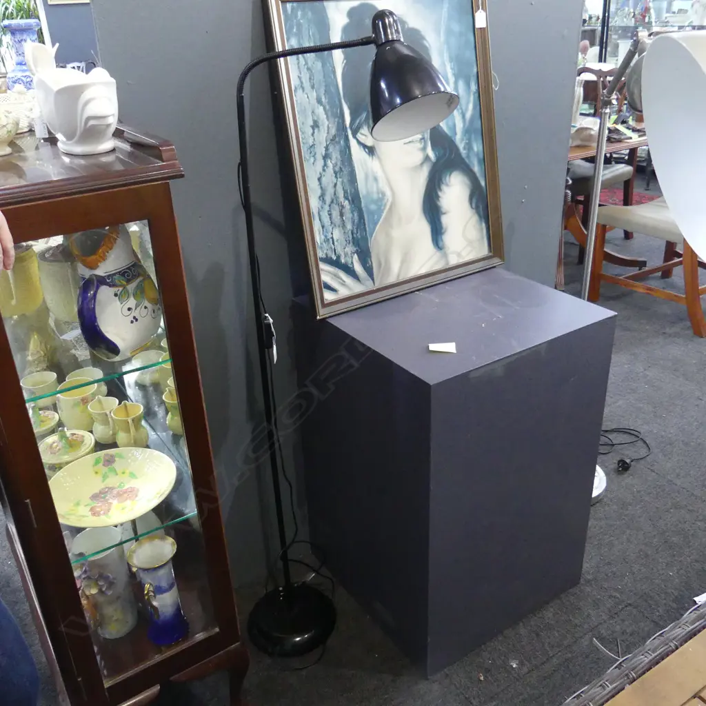 BLACK METAL ADJUSTABLE FLOOR LAMP H.1430mm Image 1++