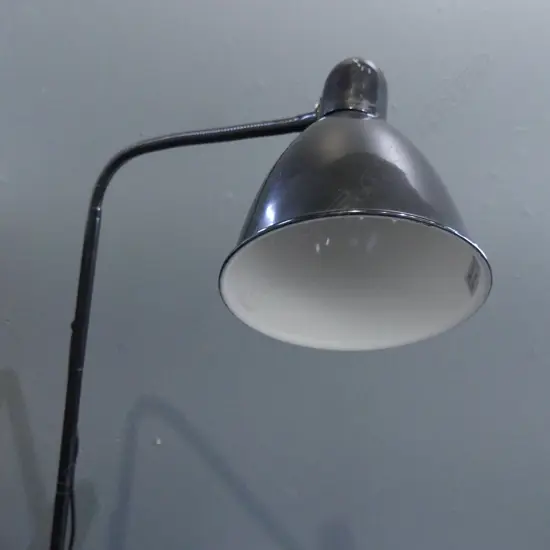 BLACK METAL ADJUSTABLE FLOOR LAMP H.1430mm