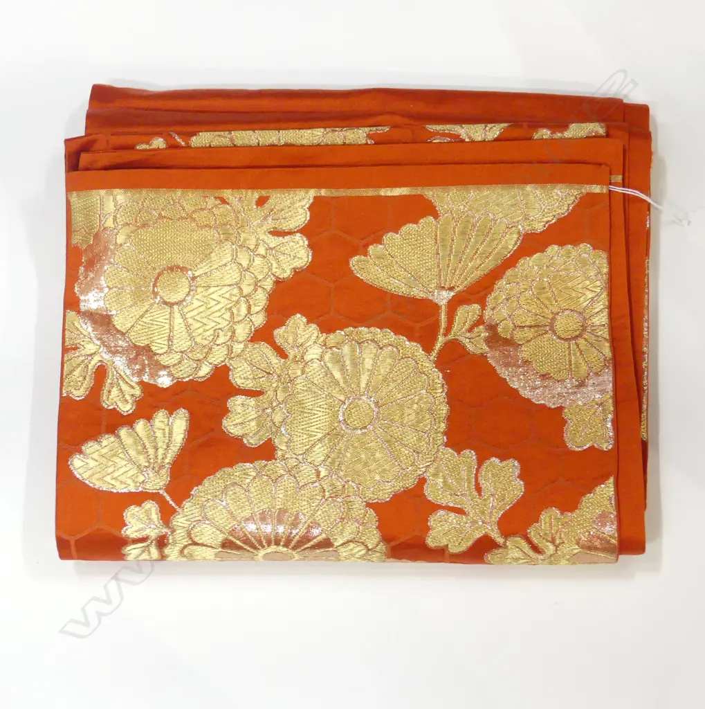JAPANESE QUALITY VINTAGE HAND WOVEN SILK OBI Image 1++