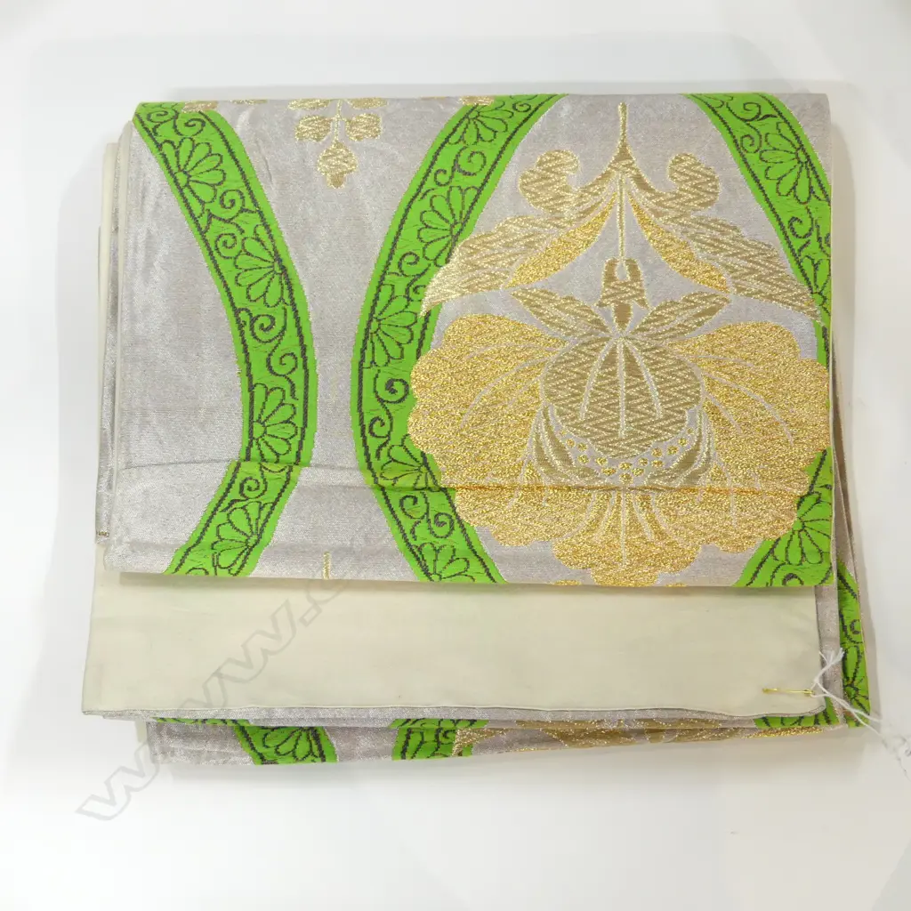 JAPANESE QUALITY VINTAGE HAND WOVEN SILK OBI Image 1++