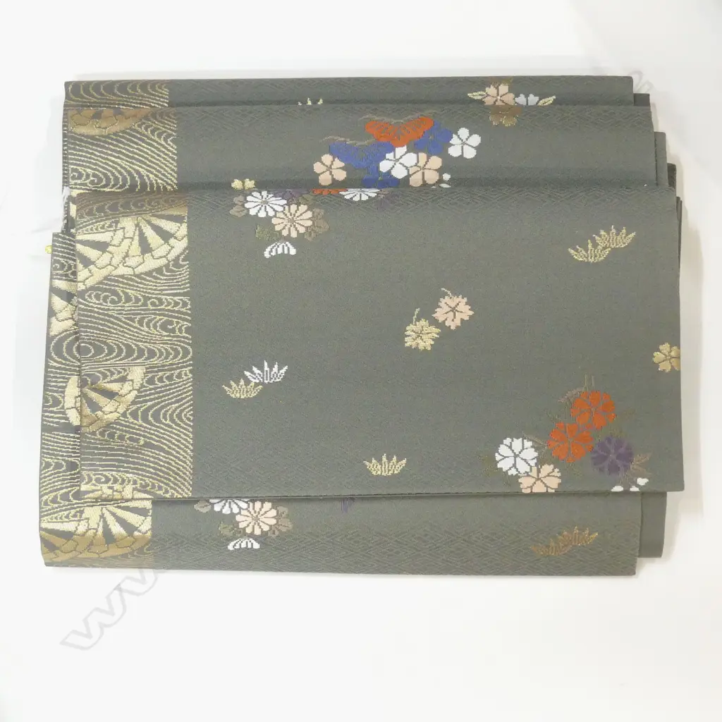 JAPANESE QUALITY VINTAGE HAND WOVEN SILK OBI Image 1++