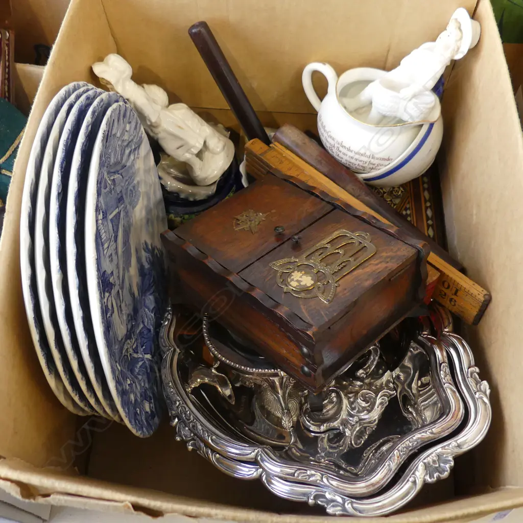 FOLDING RULERS, CHINA, WOODEN BOXES ETC Image 1++