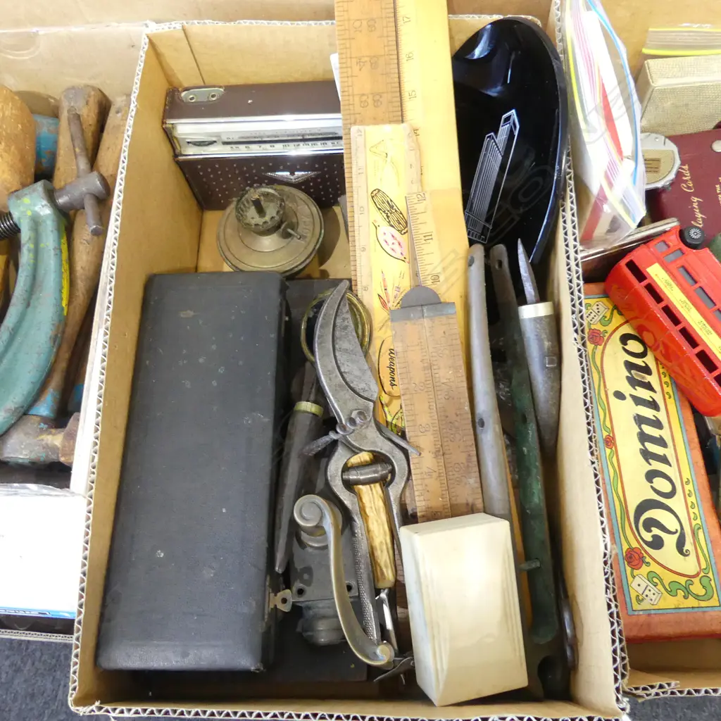 ASST. CASED TOOLS, RULERS ETC Image 1++