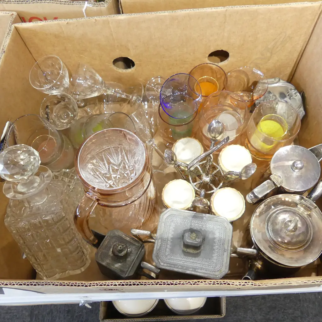 ASST SILVER PLATE, DRINKING GLASSES Image 1++