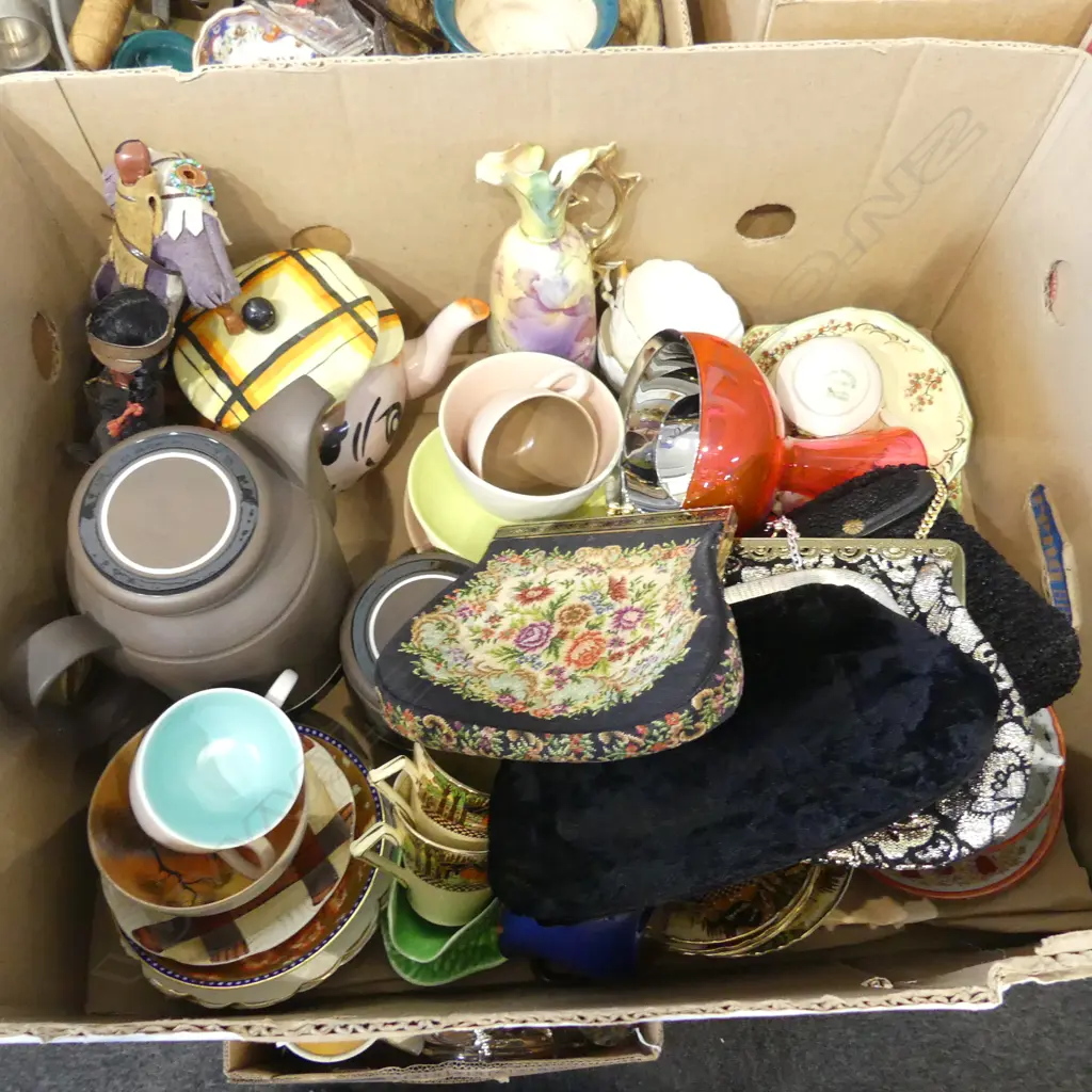 ASST. CHINA incl. Alessi bowl & spoon + vintage handbags Image 1++