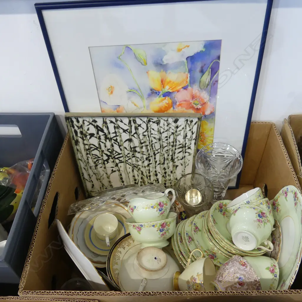 ASST. CHINA INCL. 19 PCE AYNSLEY TEA SET ETC Image 1++