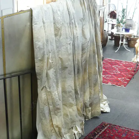 PR PALE SILK TAFFETA CURTAINS L.2400mm