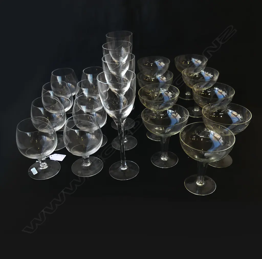 20 GLASSES; 12 KOSTA BODA (4+8) + 8 HOLLOW STEMS Image 1++