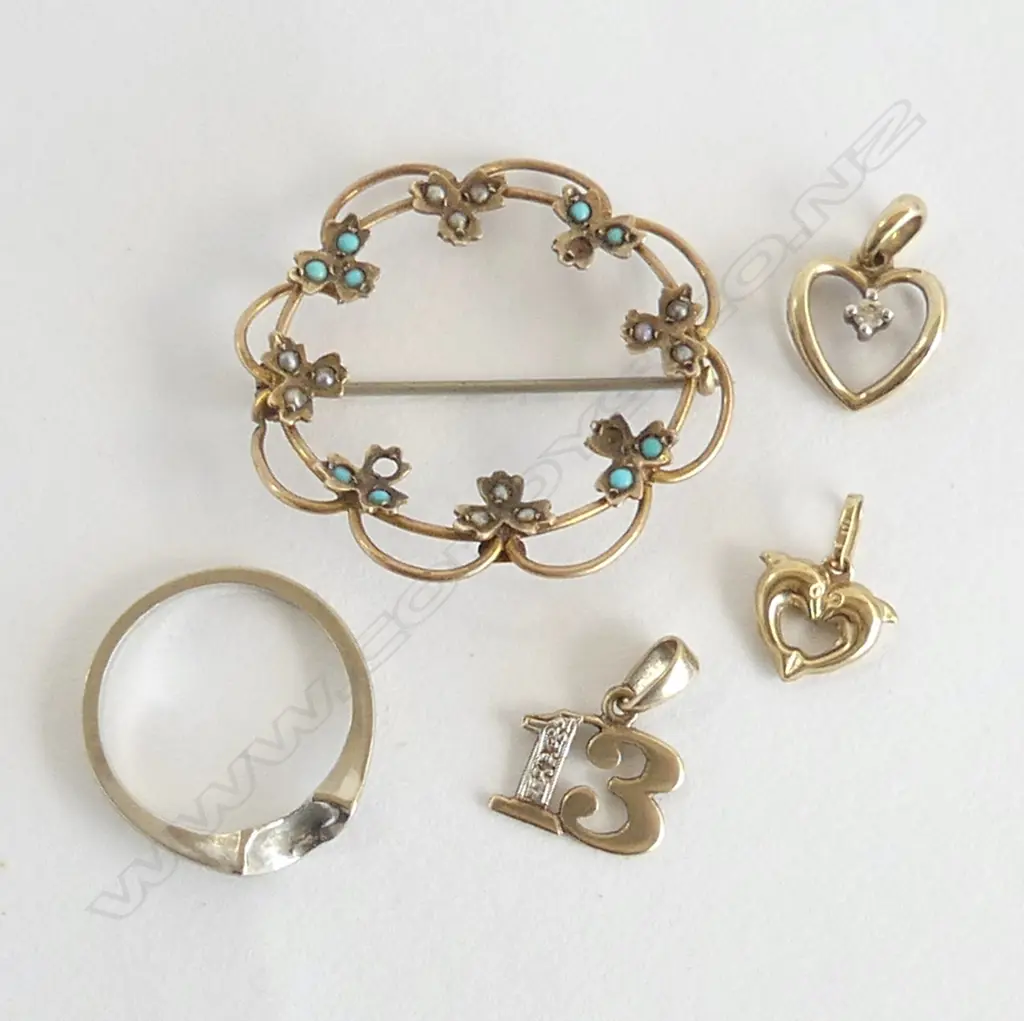 BAG LOT 9CT GOLD JEWLERY 6.5G TOTAL WEIGHT Image 1++