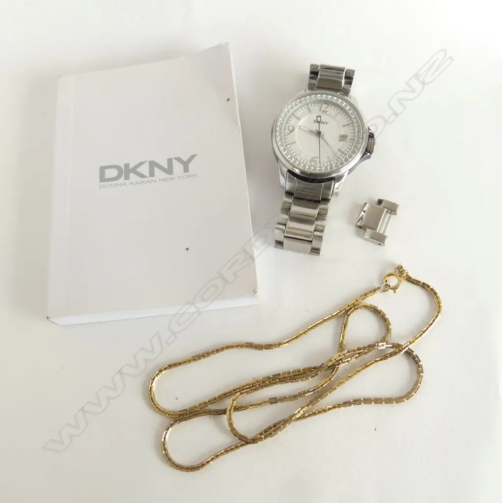 DKNY WRIST WATCH + GP NECKLACE Image 1++