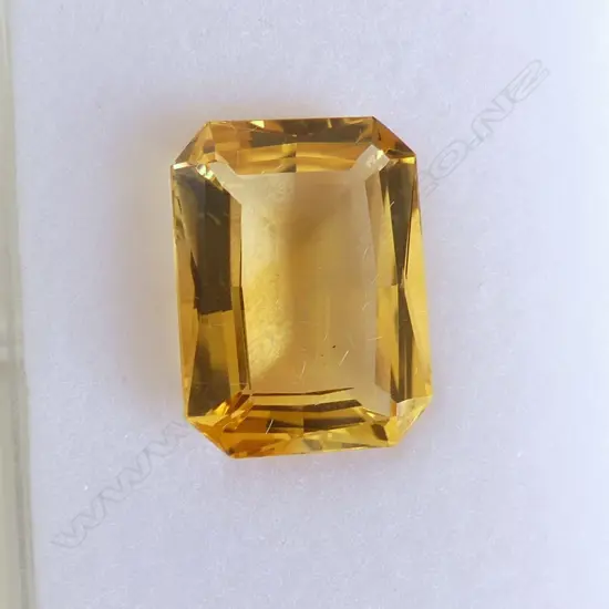 12.55CT CITRINE, RECTANGULAR CUT 18x13x7mm