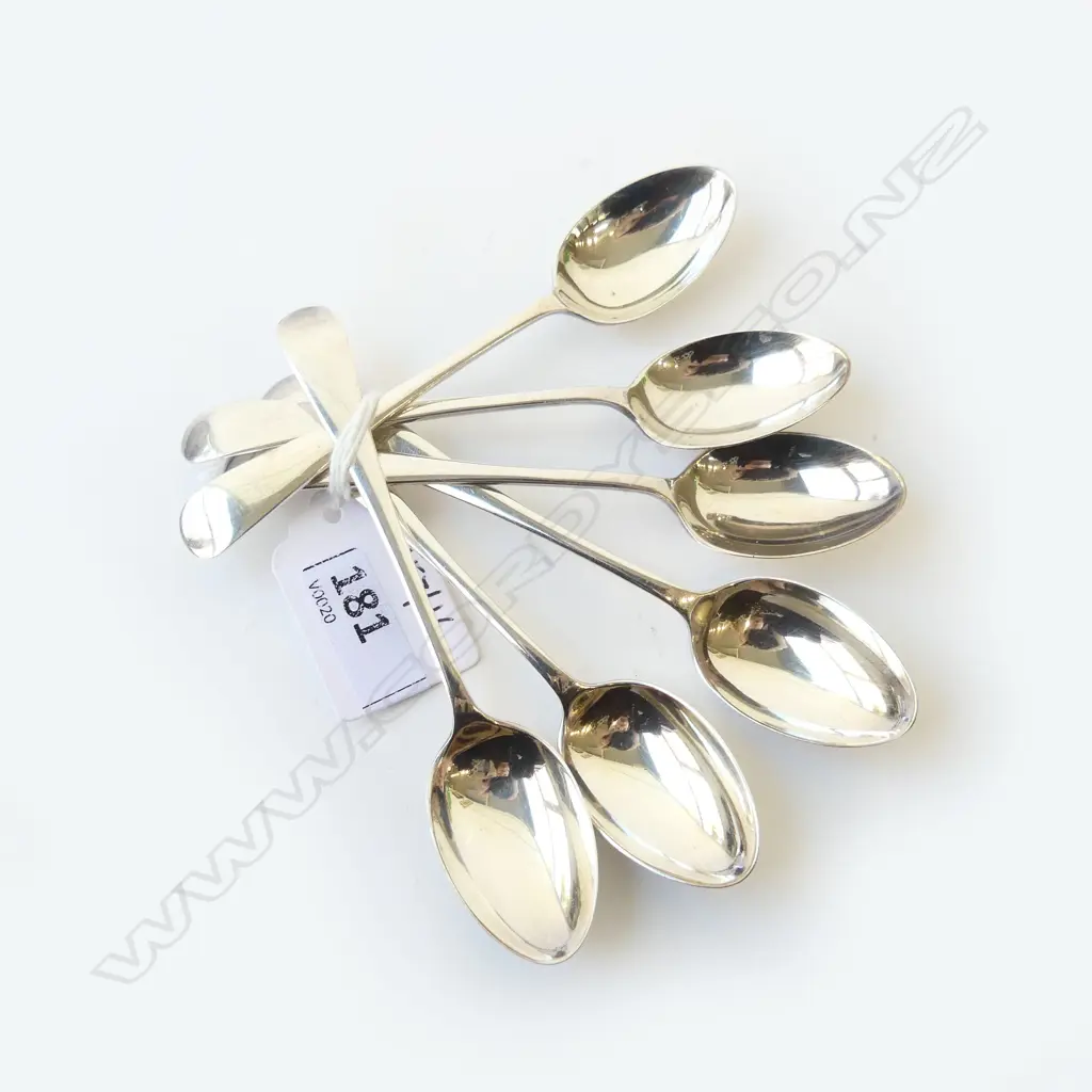 SET OF 6 S/SILVER COFFEE SPOONS 71G Image 1++