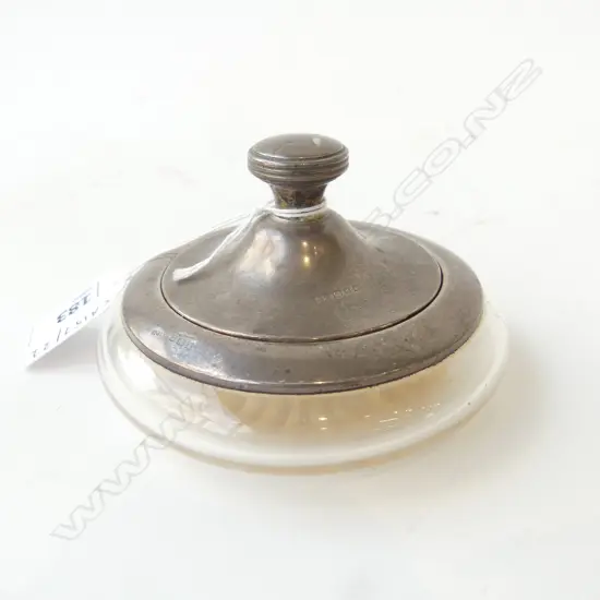 S/SILVER LIDDED POWDER JAR DIA100MM