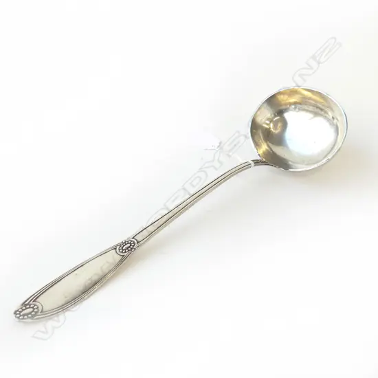  19thC GERMAN SILVER LADLE L340MM