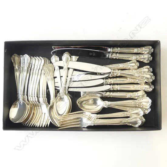8 PLACE, 38 PCE GORHAM STERLING SILVER CUTLERY SERVICE 1612gms