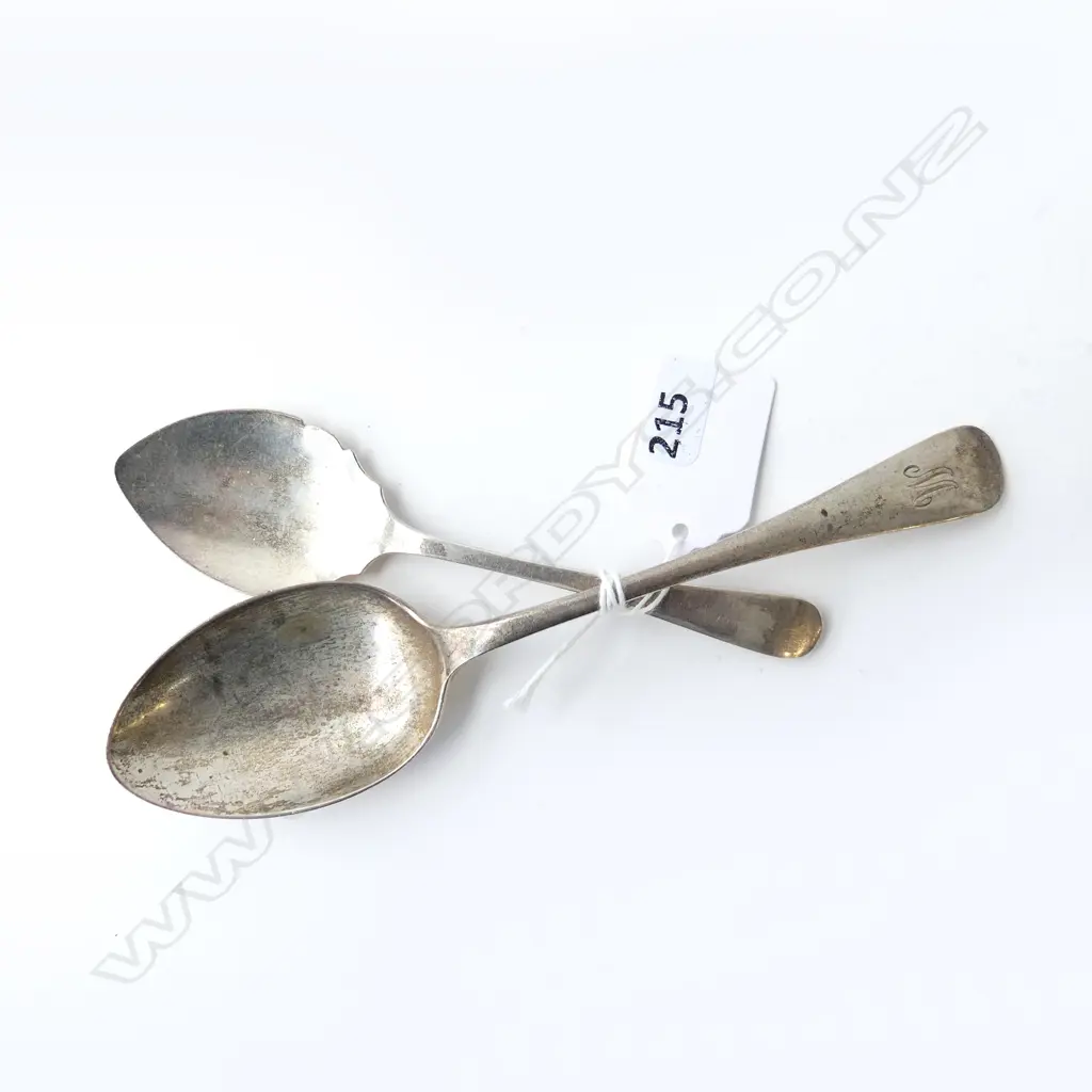 S/SILVER  JAM SPOON & DESSERT SPOON 68G Image 1++