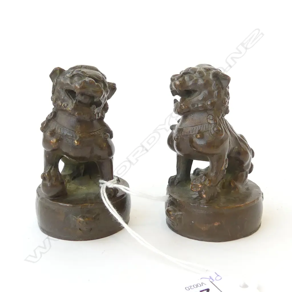 PR BRONZE FU DOGS H.70mm Image 1++