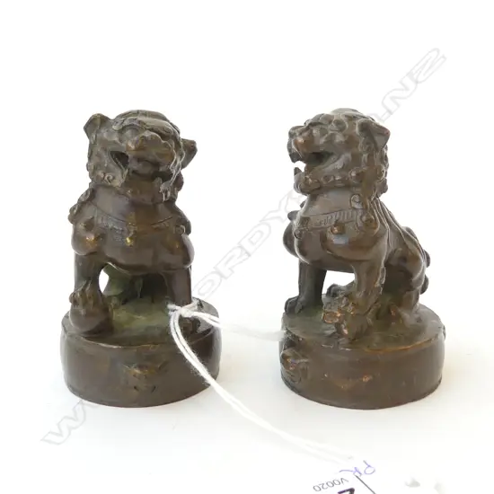 PR BRONZE FU DOGS H.70mm