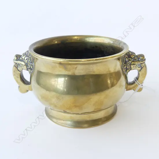 CHINESE BRONZE INCENSE BURNER, XUANDE MARK 105mm dia