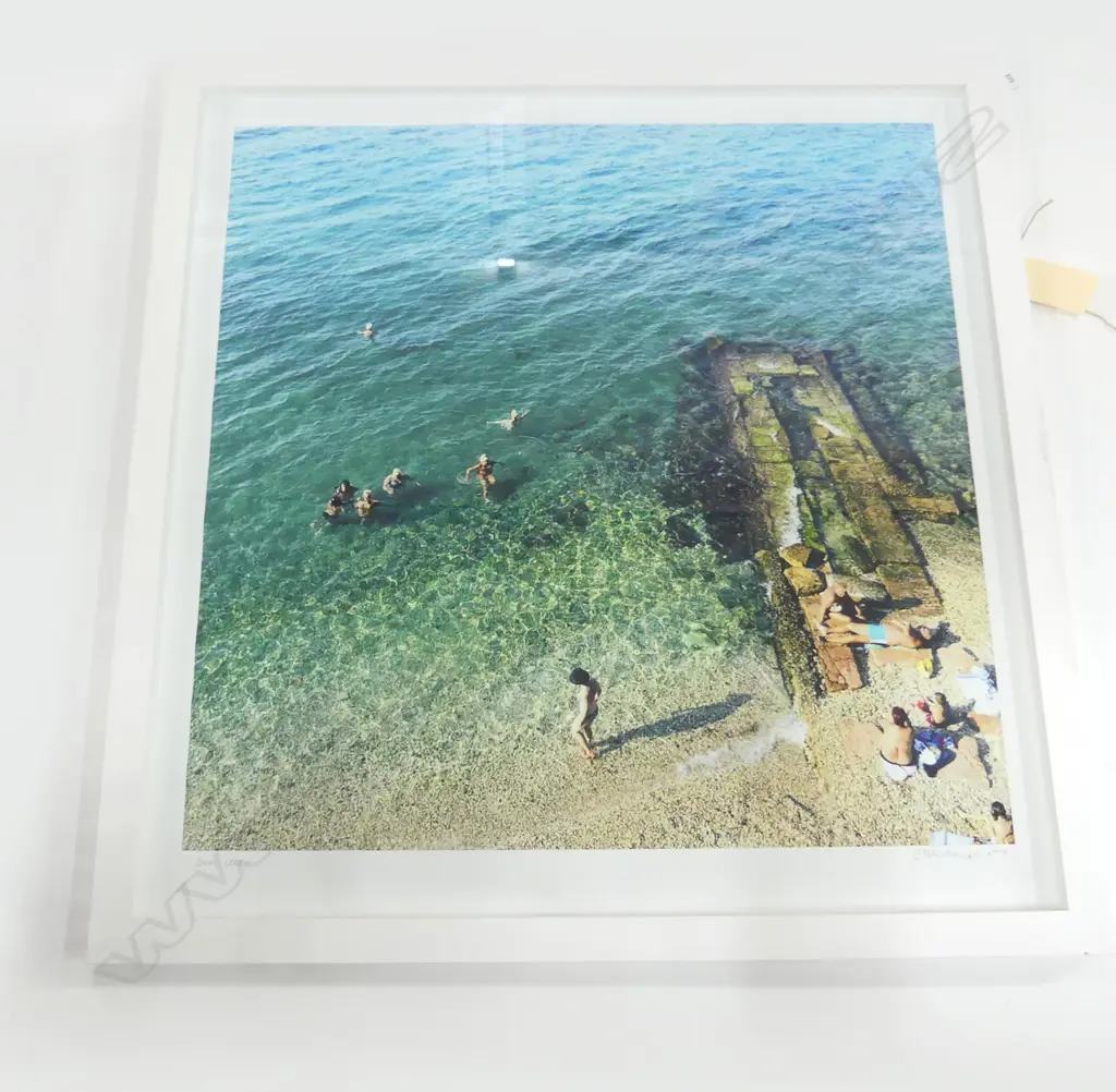 LG PHOTO PRINT SIGNED SWIM CORFU, 975x945mm OVERALL Image 1++