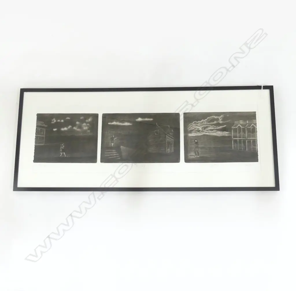 DEBORAH BARTON ETCHING UNTITLED 2/10 signed dated 2007.. 270 x 890mm Image 1++