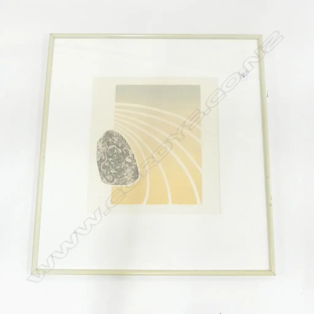RODNEY FUMPSTON (1947-) ETCHING ON PAPER 'ZEN GARDEN' 24/75 ltd. ed. signed & entitled 390 x 360mm Image 1++