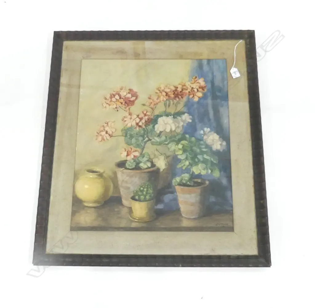 JVO HEYOEN STILL LIFE WATERCOLOUR signed & dated '35 570 x 480mm Image 1++