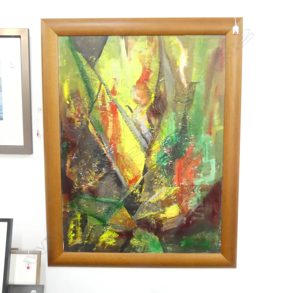 FLORENCE M. LUXFORD ABSTRACT, MIXED MEDIA ON BOARD, 995x740mm Image 1++