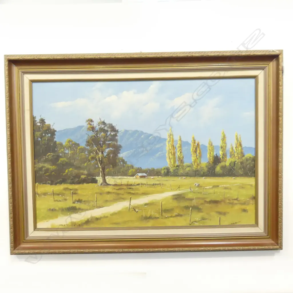 RICHARD FRANKLYN 'PIKIMAI, NELSON DISTRICT' OIL ON BOARD '78 500x750mm Image 1++