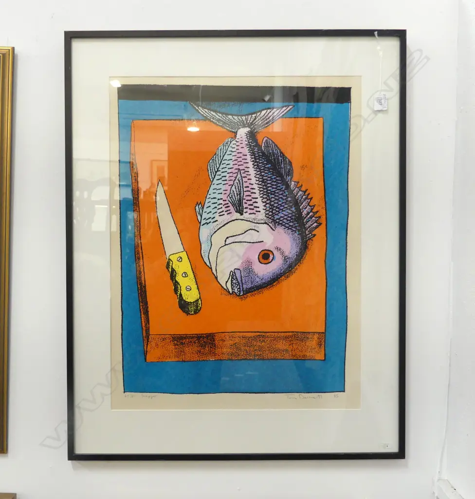 TOM BURNETT 'SNAPPER' SCREEN PRINT 69/80 '85 640x485mm Image 1++