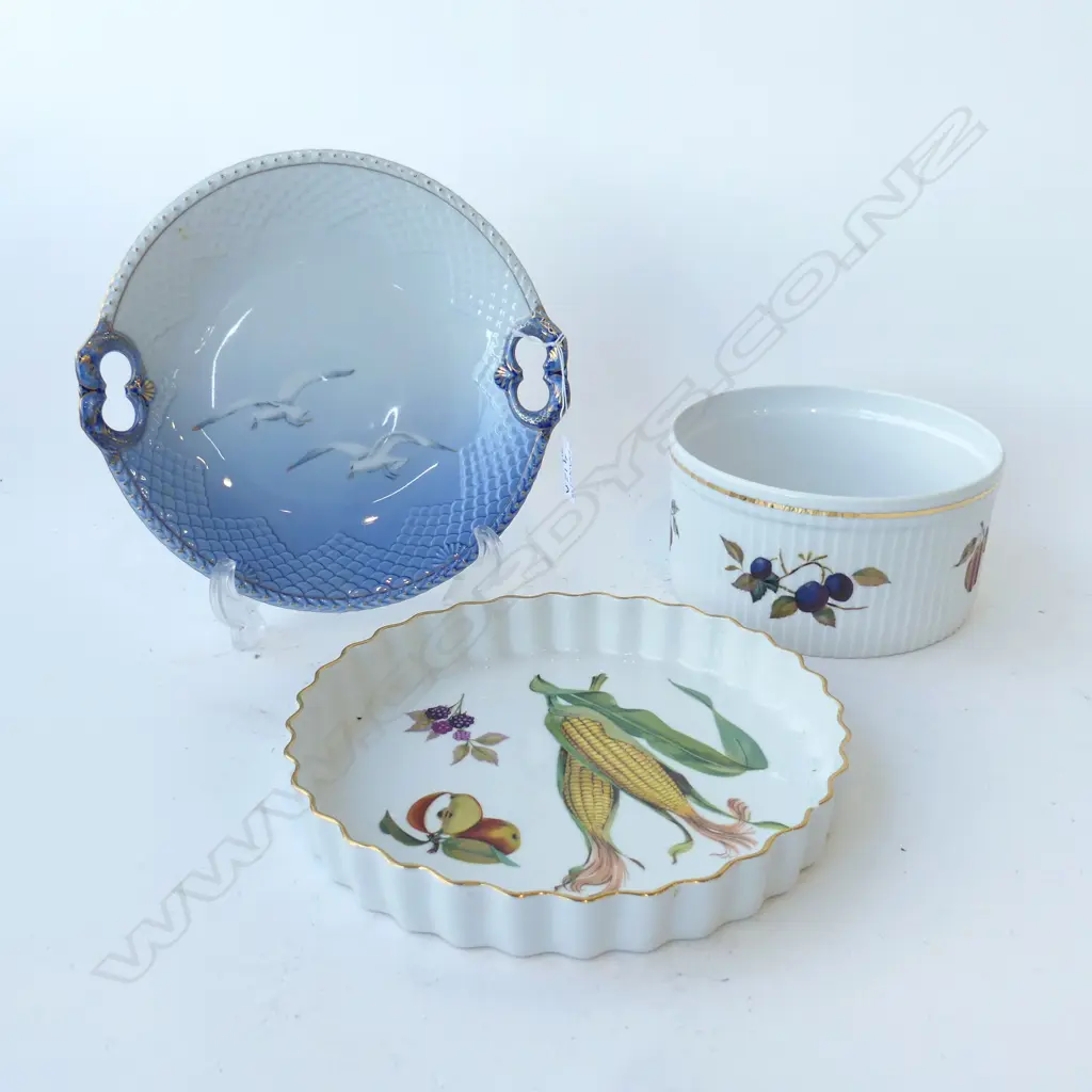 2 ROYAL WORCESTER DISHES 250mm dia + B&G PLATE Image 1++