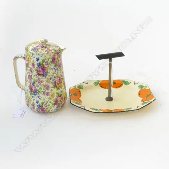 AOF LIDDEDJUG H160MM & HONEY GLAZED PLATE