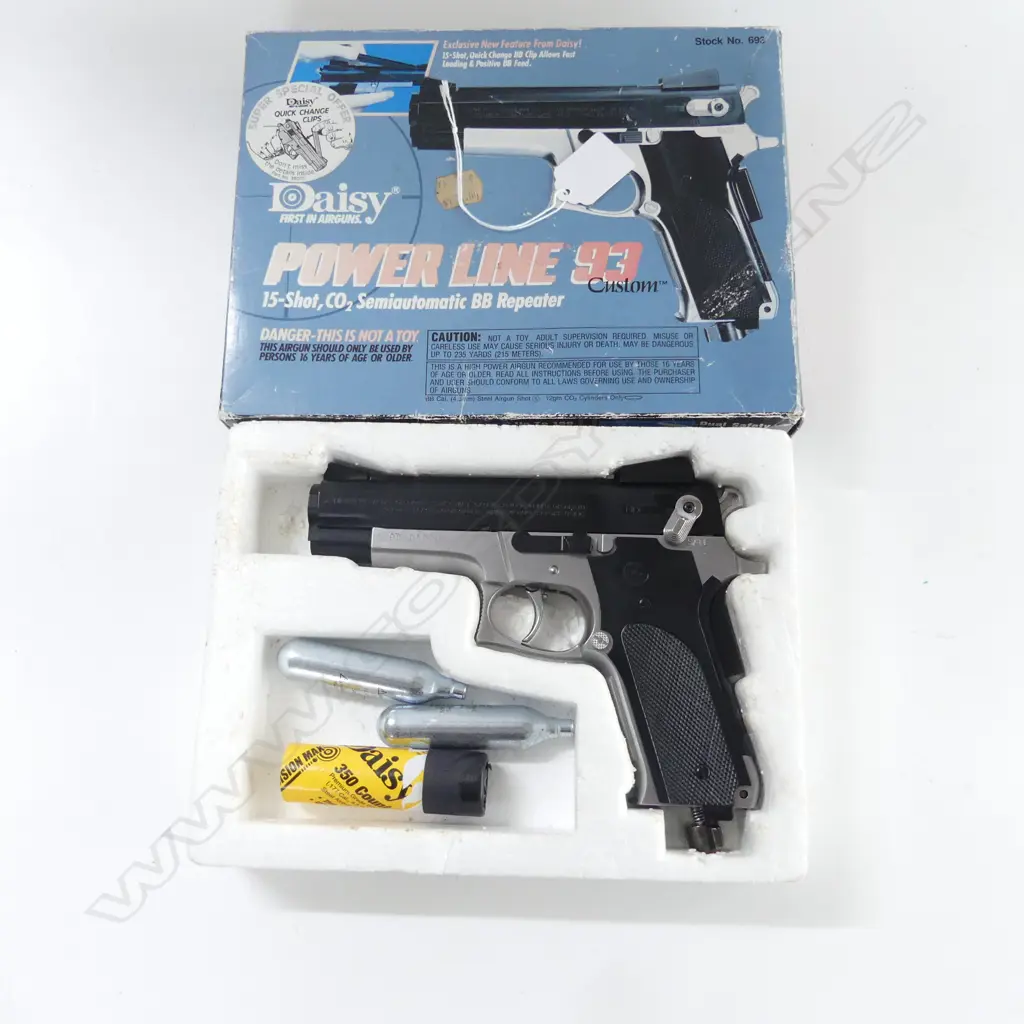 DAISY POWER LINE 93 15 shot BB CO2 SLUG PISTOL Image 1++