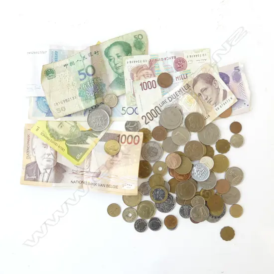 ASST. WORLD NOTES & COINS