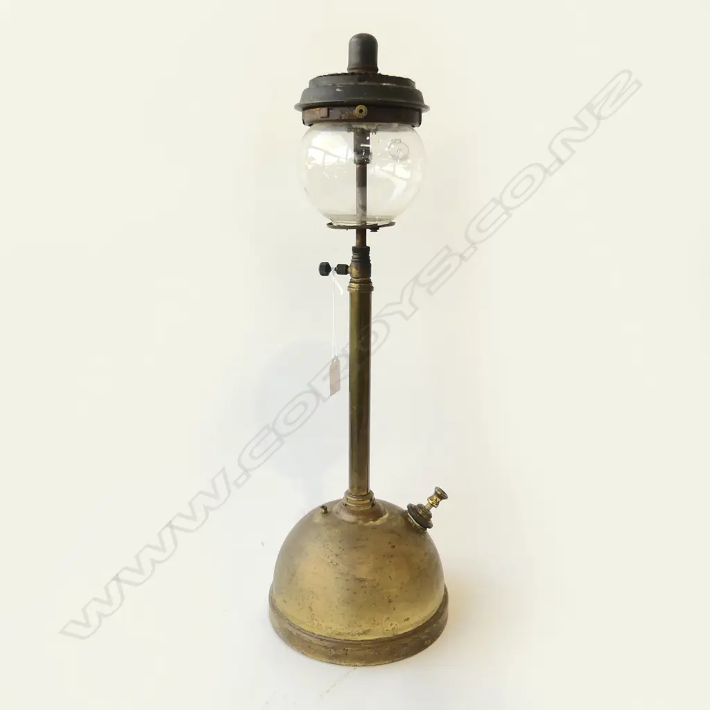 ANTIQUE BRASS DUROSIL TILLEY 182 LANTERN H540MM Image 1++